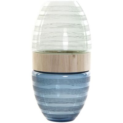 DKD Home Decor Blau Mint Holz Kristall Modern - Vase DKD Home Decor Blau Mint Holz Kristall Modern - Vase