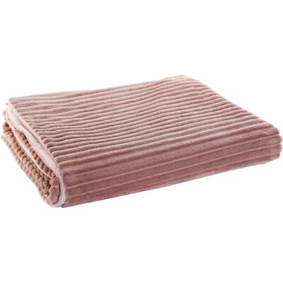 Couverture Rose Clair DKD Home Decor - Couvertures Couverture Rose Clair DKD Home Decor - Couvertures