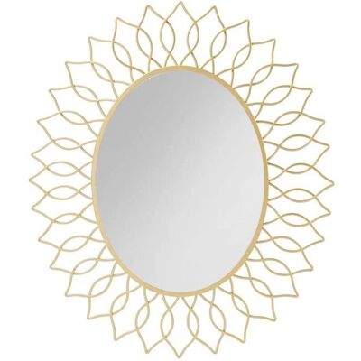DKD Home Decor Goldenes Metall-Wandspiegel - Wandspiegel DKD Home Decor Goldenes Metall-Wandspiegel - Wandspiegel