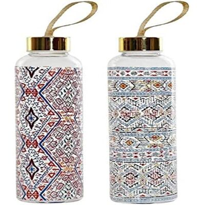 Bouteille d'eau DKD Home Decor Mosaïque multicolore - Bouteille d'eau Bouteille d'eau DKD Home Decor Mosaïque multicolore - Bouteille d'eau