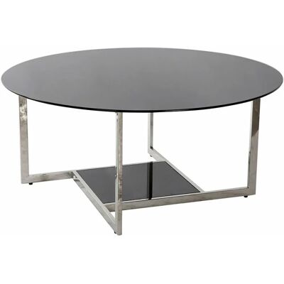DKD Home Decor Beistelltisch - Schwarz Silber - 100x100x45cm DKD Home Decor Beistelltisch - Schwarz Silber - 100x100x45cm