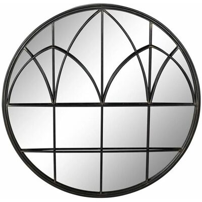 DKD Home Decor Schwarzer Metall-Wandspiegel - Wandspiegel DKD Home Decor Schwarzer Metall-Wandspiegel - Wandspiegel