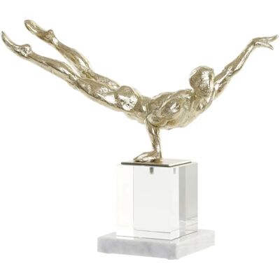 DKD Home Decor - Resin Crystal Marble - Gold - Dekorative Figur DKD Home Decor - Resin Crystal Marble - Gold - Dekorative Figur