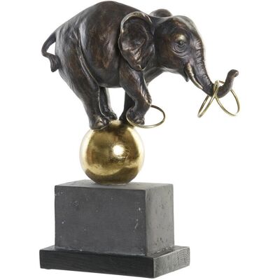 Fijalo FD181242 - Dekorative Statue Elefant Schwarz Metall Fijalo FD181242 - Dekorative Statue Elefant Schwarz Metall