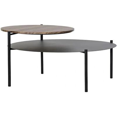 DKD Home Decor Brun Noir Bois Métal Table d'appoint - Side table DKD Home Decor Brun Noir Bois Métal Table d'appoint - Side table