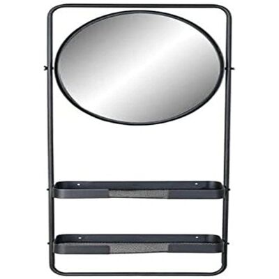 DKD Home Decor Schwarzer Metall Wandspiegel - 55x20x120 cm DKD Home Decor Schwarzer Metall Wandspiegel - 55x20x120 cm