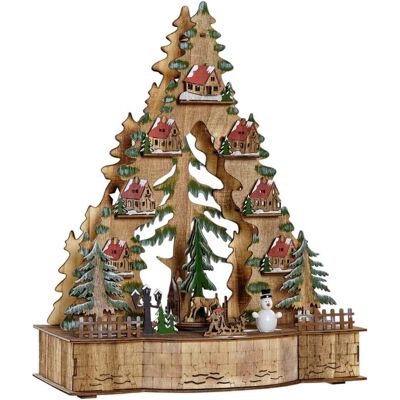 Maisons dans les arbres en bois naturel vert DKD Home Decor - Boule de Noël Maisons dans les arbres en bois naturel vert DKD Home Decor - Boule de Noël