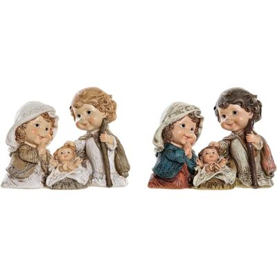 Presepe DKD Home Decor - Resina Multicolore - 16x9x12cm - 2 Unità Presepe DKD Home Decor - Resina Multicolore - 16x9x12cm - 2 Unità
