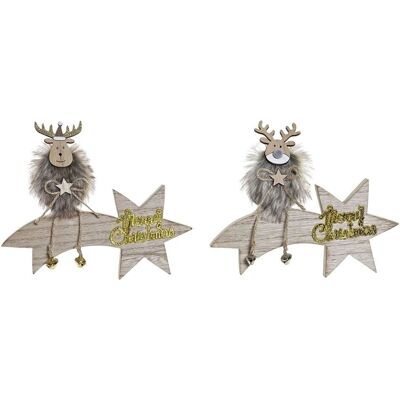 Ozdoba Świąteczna Dkd Home Decor - Zestaw 2 sztuk - 20x3x18 cm Ozdoba Świąteczna Dkd Home Decor - Zestaw 2 sztuk - 20x3x18 cm