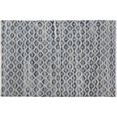 Fijalo Meti TX184694 - Tapis Coton Bleu Blanc Fijalo Meti TX184694 - Tapis Coton Bleu Blanc