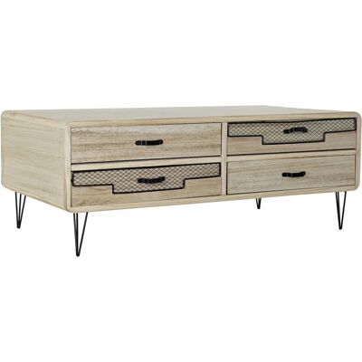 DKD Home Decor TV-Möbel - Metall Paolownia Holz - 115x61x43 cm DKD Home Decor TV-Möbel - Metall Paolownia Holz - 115x61x43 cm