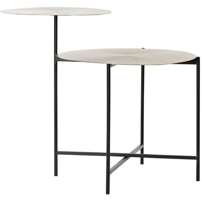 DKD Home Decor Table d'appoint en aluminium noir et or - Table d'appoint DKD Home Decor Table d'appoint en aluminium noir et or - Table d'appoint