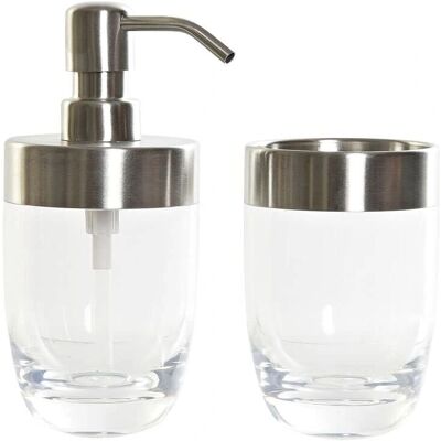 DKD Home Decor Bath Set - Soap Dish & Toothbrush Holder - 10 x 7.5 x 16.5 cm DKD Home Decor Bath Set - Soap Dish & Toothbrush Holder - 10 x 7.5 x 16.5 cm