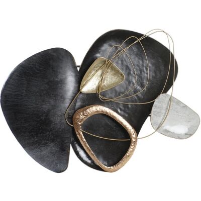 DKD Home Decor Schwarzes Goldenes Metall Wanddekoration - Wanddekoration DKD Home Decor Schwarzes Goldenes Metall Wanddekoration - Wanddekoration