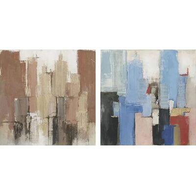 DKD Home Decor Abstrakt Moderna Målningar - 2 Enheter DKD Home Decor Abstrakt Moderna Målningar - 2 Enheter