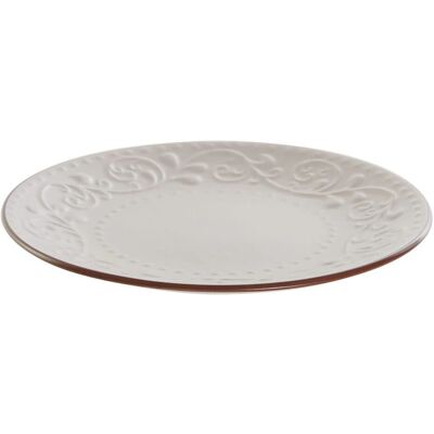DKD Home Decor Assiette en Pierre Beige Marron - Assiette DKD Home Decor Assiette en Pierre Beige Marron - Assiette