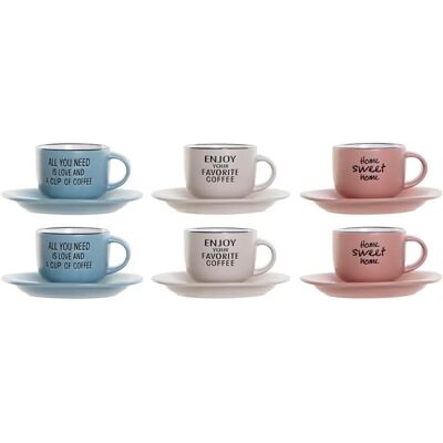 Ensemble de Tasses à Café DKD Home Decor Multicolore - Type de Café Ensemble de Tasses à Café DKD Home Decor Multicolore - Type de Café