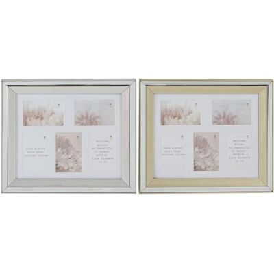 Cadre Photo DKD Home Decor Or Argent Aluminium Cristal - Cadre Photo Cadre Photo DKD Home Decor Or Argent Aluminium Cristal - Cadre Photo