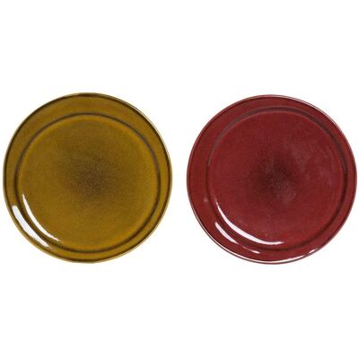 Dkd Home Decor Sousplat Ensemble de 2 Gres 21.4cm Dkd Home Decor Sousplat Ensemble de 2 Gres 21.4cm
