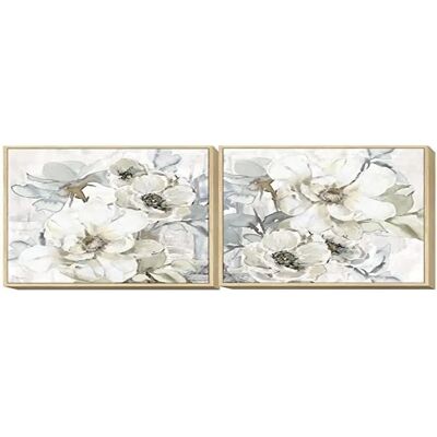 Tableau DKD Home Decor Fleurs 80x4x80cm - Shabby Chic Tableau DKD Home Decor Fleurs 80x4x80cm - Shabby Chic