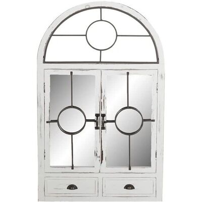 Espejo de pared DKD Home Decor Negro Blanco - Espejo de pared Espejo de pared DKD Home Decor Negro Blanco - Espejo de pared