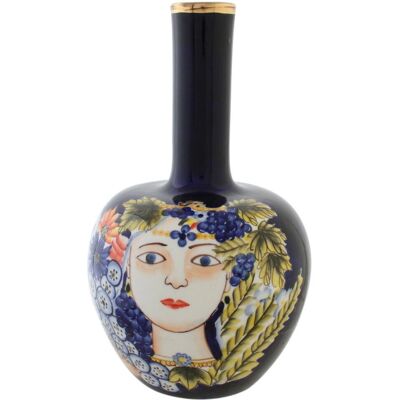 Fijalo Meti JR190263 Vase - Dekorative Blau Mehrfarbig Porzellan Fijalo Meti JR190263 Vase - Dekorative Blau Mehrfarbig Porzellan