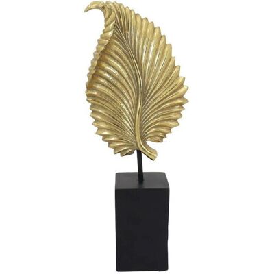 Figure décorative feuille de plante DKD Home Decor noir or Figure décorative feuille de plante DKD Home Decor noir or