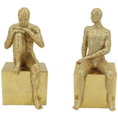 DKD Home Decor Gyllene Harts Figura z Rzemi - Dekoracja DKD Home Decor Gyllene Harts Figura z Rzemi - Dekoracja