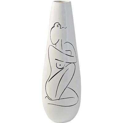 Fijalo Meti JR190398 Weiße Harz Moderne Abstrakte Vase - Vase Fijalo Meti JR190398 Weiße Harz Moderne Abstrakte Vase - Vase