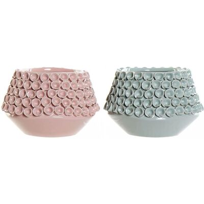 Wazon Różowy Turkusowy DKD Home Decor - Śródziemnomorski Wazon Różowy Turkusowy DKD Home Decor - Śródziemnomorski