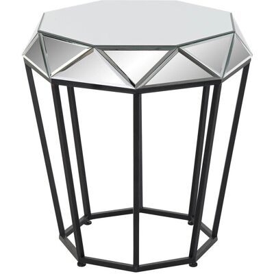 Fijalo Meti - Modèle MB190809 - Table d'appoint hexagonale en métal noir Fijalo Meti - Modèle MB190809 - Table d'appoint hexagonale en métal noir