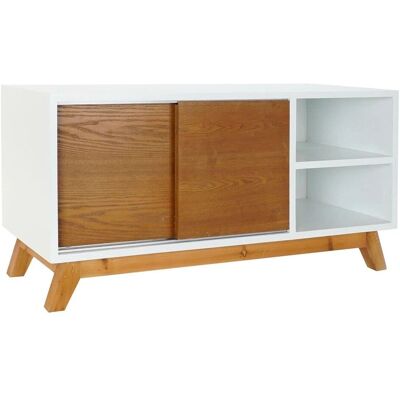 DKD Home Decor Białe MDF Szafka RTV - Szafka RTV DKD Home Decor Białe MDF Szafka RTV - Szafka RTV