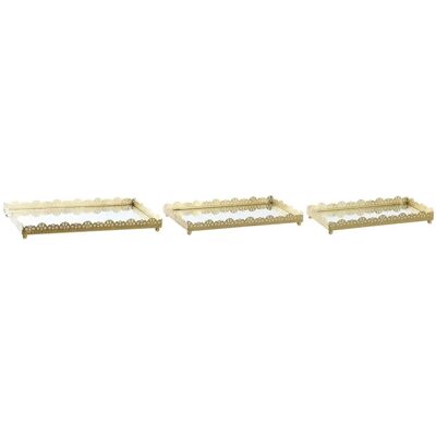 Złoty Orientalny Zestaw Talerzy DKD Home Decor - Dekoracyjne Talerze Złoty Orientalny Zestaw Talerzy DKD Home Decor - Dekoracyjne Talerze