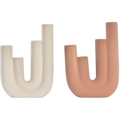 Wazon DKD Home Decor - Terrakotta Boho - 2 sztuki 18x4x24cm Wazon DKD Home Decor - Terrakotta Boho - 2 sztuki 18x4x24cm