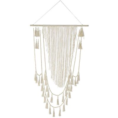 Décoration Murale en MDF Coton Blanc DKD Home Decor - Décoration Murale - Publicité Décoration Murale en MDF Coton Blanc DKD Home Decor - Décoration Murale - Publicité
