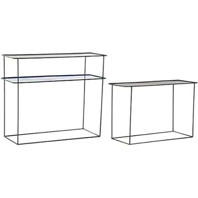 Consola DKD Home Decor - Metal Moderno 70x27x45 cm - 2 Unidades Consola DKD Home Decor - Metal Moderno 70x27x45 cm - 2 Unidades