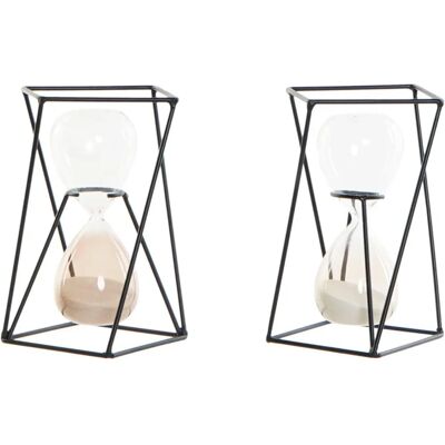 Sablier DKD Home Decor Noir Ambre Terracotta - Décoration Maison Sablier DKD Home Decor Noir Ambre Terracotta - Décoration Maison