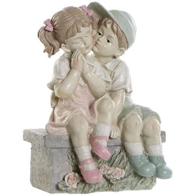 Dziecięca Figurki z Żywicy Dkd Home Decor - Niebieski Różowy - 27x17.5x34.5cm Dziecięca Figurki z Żywicy Dkd Home Decor - Niebieski Różowy - 27x17.5x34.5cm