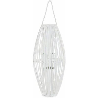 Support à bougies blanc DKD Home Decor - 36cm Cristal Osier - Support à bougies Support à bougies blanc DKD Home Decor - 36cm Cristal Osier - Support à bougies