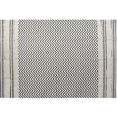 Tapis DKD Home Decor Zigzag Blanc/Noir - 120x180 cm Tapis DKD Home Decor Zigzag Blanc/Noir - 120x180 cm