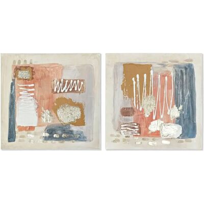 DKD HOME DECOR Art Mural Colonial Abstrait - 2 Pièces DKD HOME DECOR Art Mural Colonial Abstrait - 2 Pièces