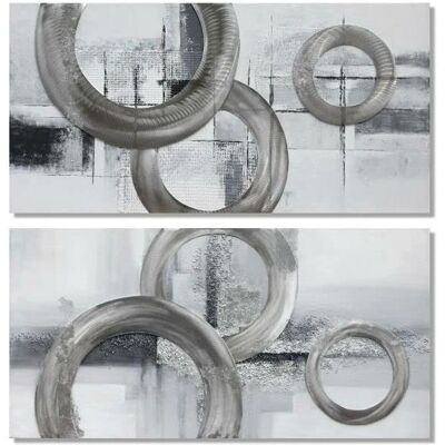 Peinture abstraite moderne DKD Home Decor - 2 unités Peinture abstraite moderne DKD Home Decor - 2 unités
