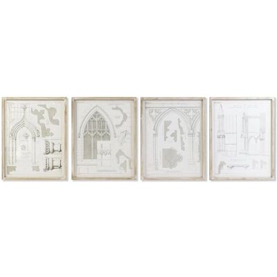 Obraz Neoklasyczny DKD Home Decor - 50x2x65cm Zestaw 4 Obraz Neoklasyczny DKD Home Decor - 50x2x65cm Zestaw 4
