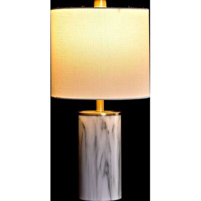 Modèle DKD Home Decor - Lampe de bureau blanche et dorée moderne 220V 50W - Publicité Modèle DKD Home Decor - Lampe de bureau blanche et dorée moderne 220V 50W - Publicité