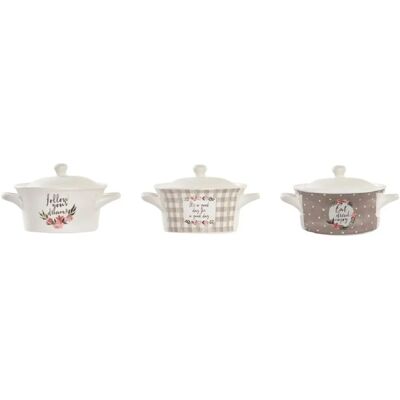 Ensemble de Tasses en porcelaine de bone DKD HOME DECOR - Multicolore Ensemble de Tasses en porcelaine de bone DKD HOME DECOR - Multicolore