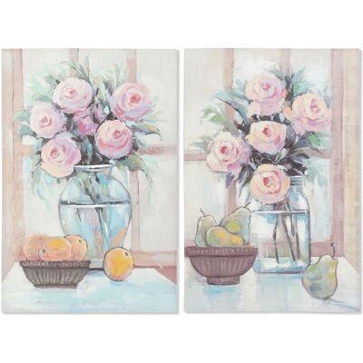 DKD HOME DECOR Art mural - Multicolore Ensemble de 2 - 60x2,5x90cm - Publicité DKD HOME DECOR Art mural - Multicolore Ensemble de 2 - 60x2,5x90cm - Publicité