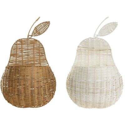 Panier mural DKD Home Decor - Rotin - 2 Unités Panier mural DKD Home Decor - Rotin - 2 Unités