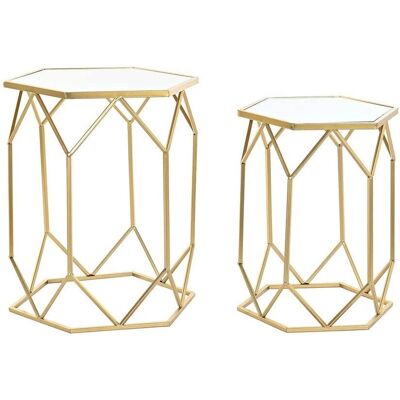 DKD Home Decor Miroir Goud Metal Petits Tables - Petits Tables DKD Home Decor Miroir Goud Metal Petits Tables - Petits Tables