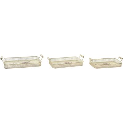 Marque Modèle - Ensemble de Plateaux Roses - Set de 3 Plateaux Marque Modèle - Ensemble de Plateaux Roses - Set de 3 Plateaux