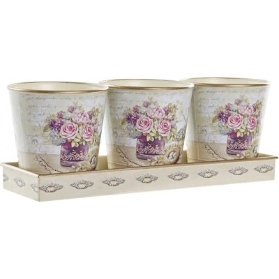 DKD Home Decor Ensemble de Pots Rose - Ensemble de Pots DKD Home Decor Ensemble de Pots Rose - Ensemble de Pots